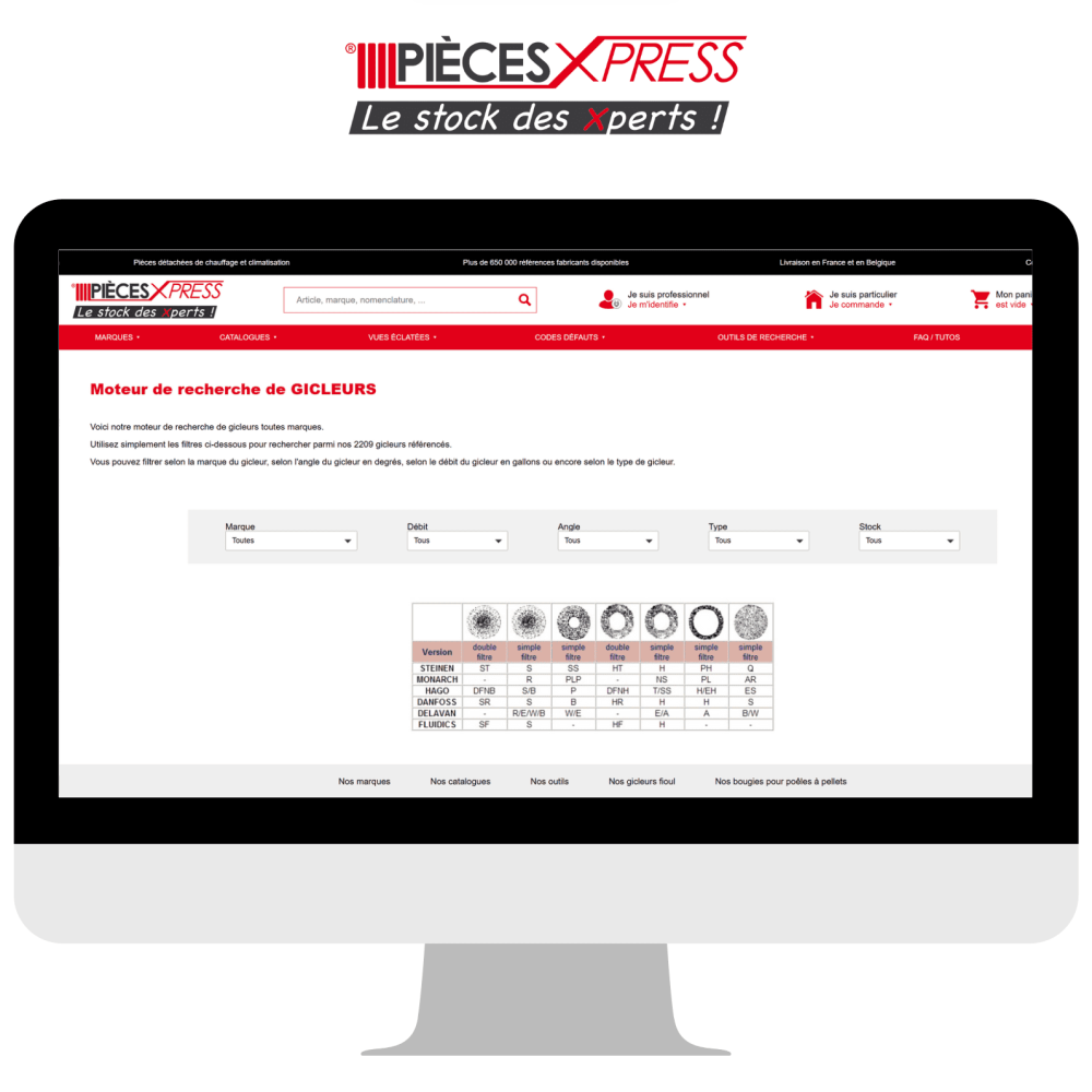 Choisir le bon gicleur de chaudière