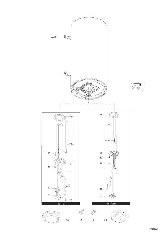 Pièces détachées Ballon Ariston ARI 100 VERT 560 STEA MO EU Pièces — free download