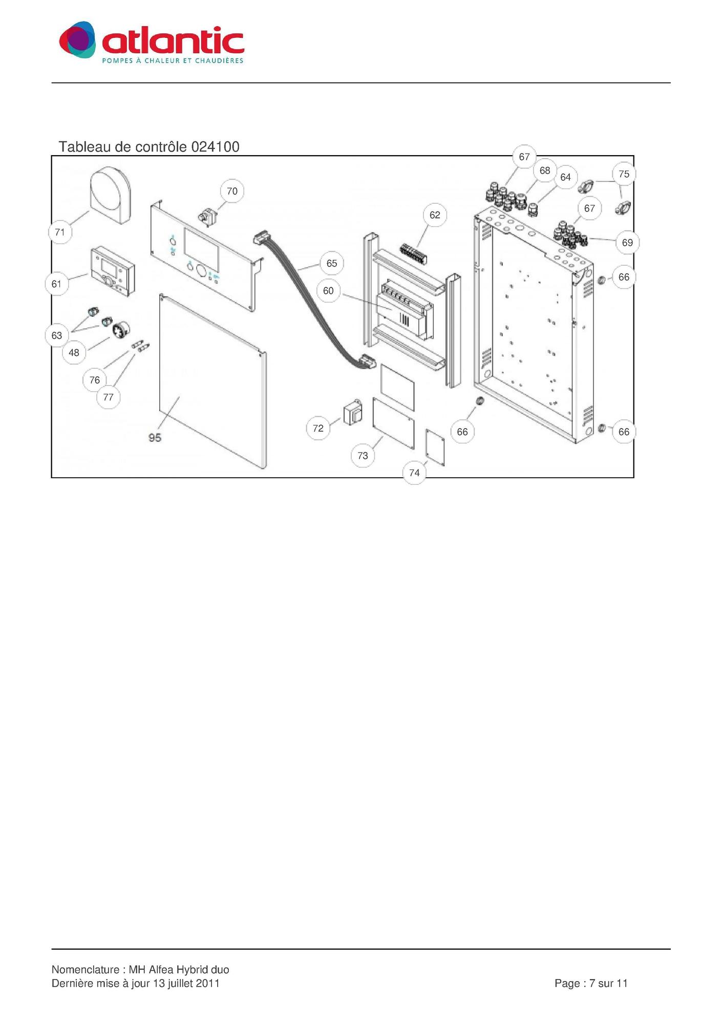 Thermostat securite 110 C cap1 ATLANTIC REF 178925 Pièces