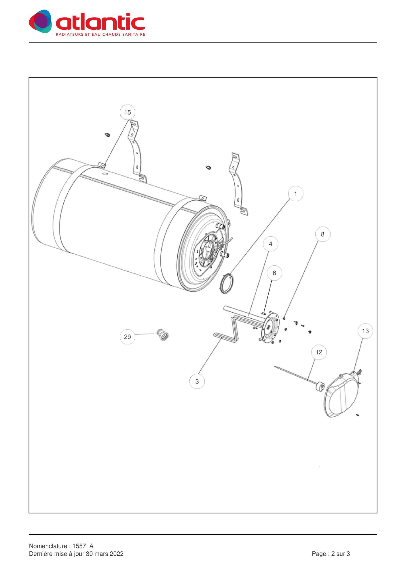 Chauffe-eau ATLANTIC CHAUFFEO 200L HM - 025118