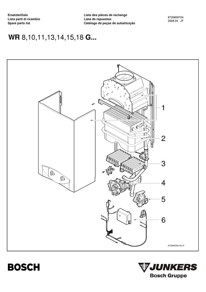 Pièces détachées Chauffe-eau WR 8,10,11,13,14,15,18 - Pièces Express