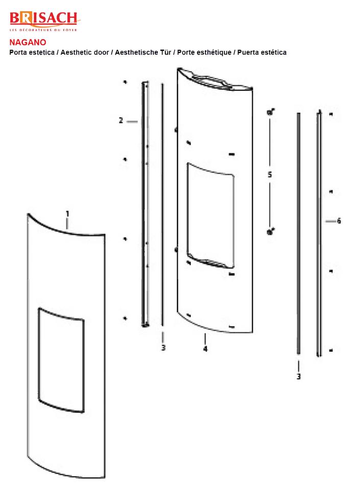 Pièces détachées Poêle Brisach Nagano Pièces Express