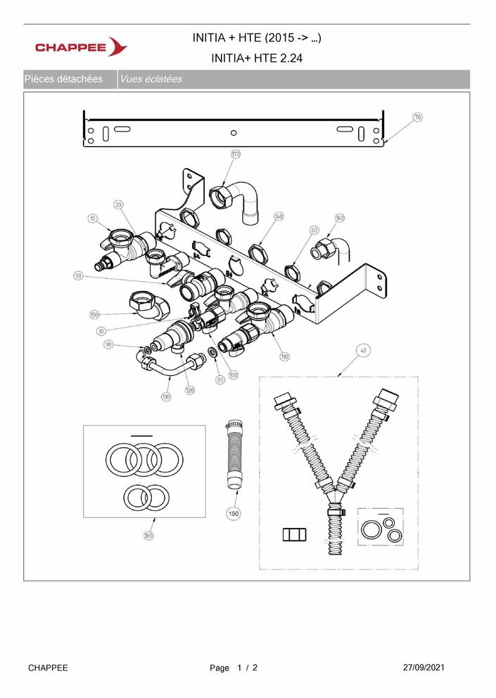 Pièces détachées Chaudière Chappee INITIA+ HTE 2.25 721857605 Pièces — free download