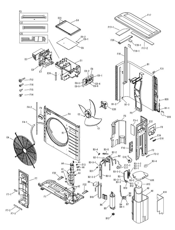 Documentations, vues éclatées, listes de pièces et nomenclatures Daikin ...