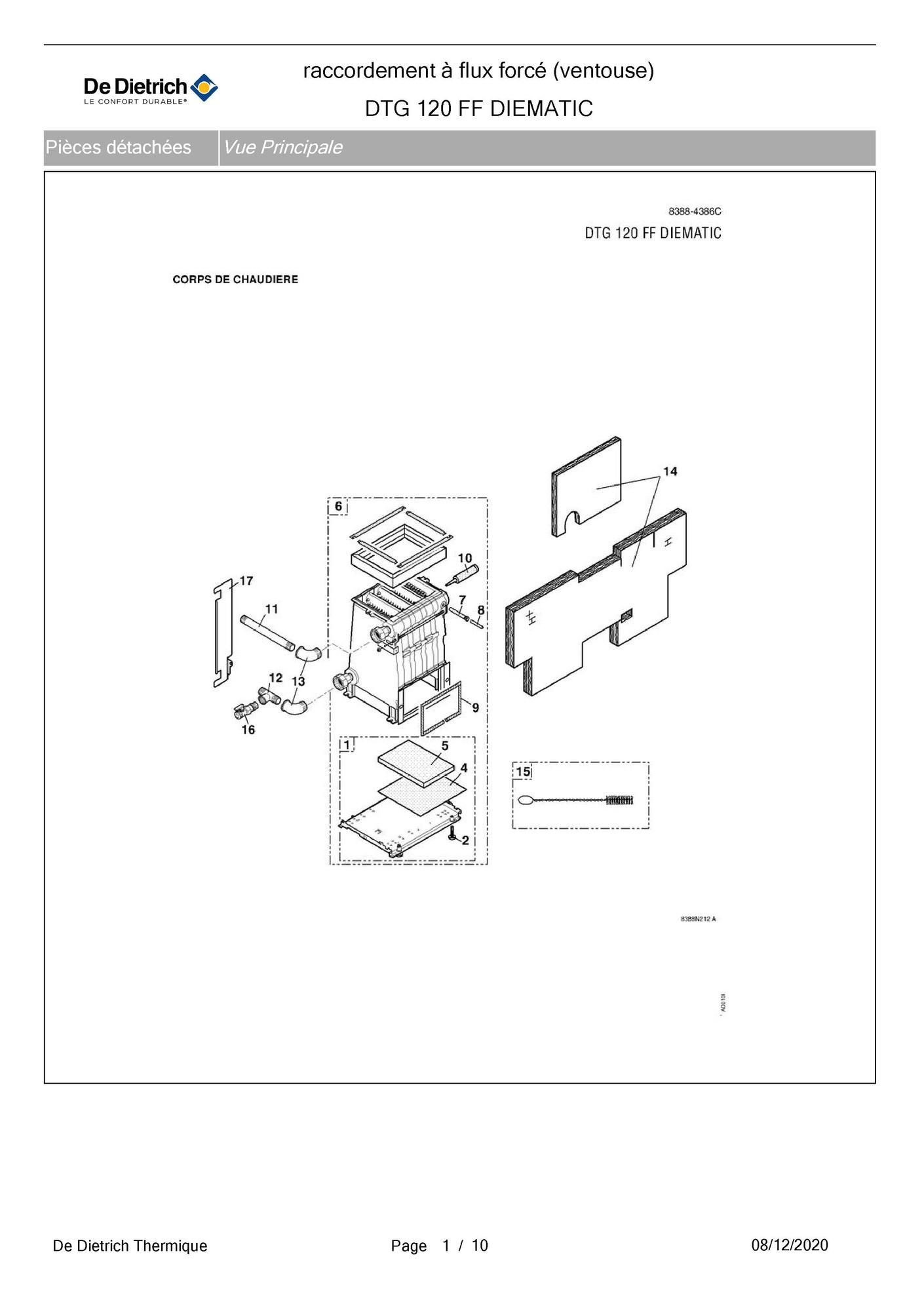 Quel thermostat pour chaudière De Dietrich DTG 120 ? [Résolu]