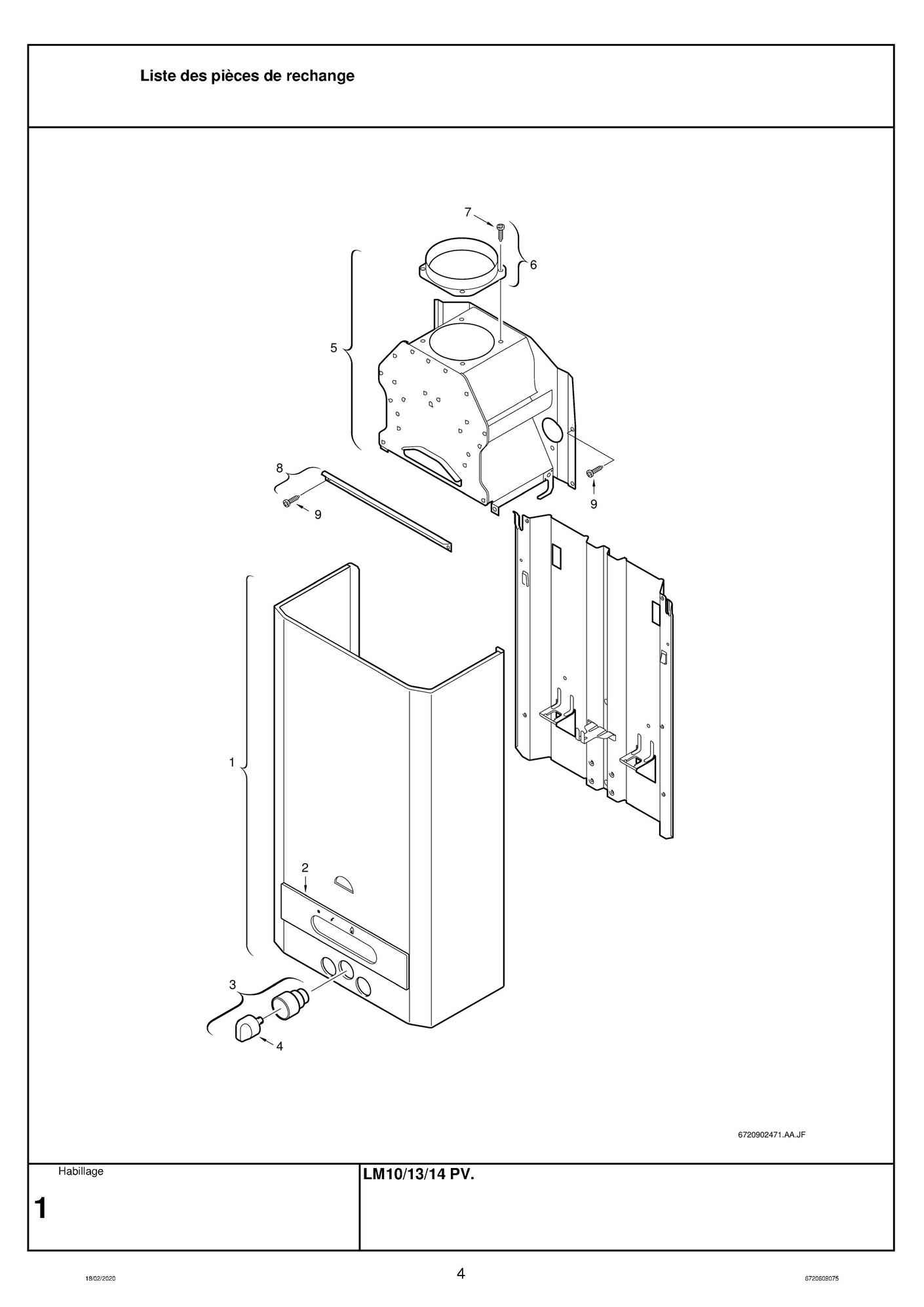 Pièces détachées Chauffe-eau Elm Leblanc ONDEA LM 5/W135 - Pièces