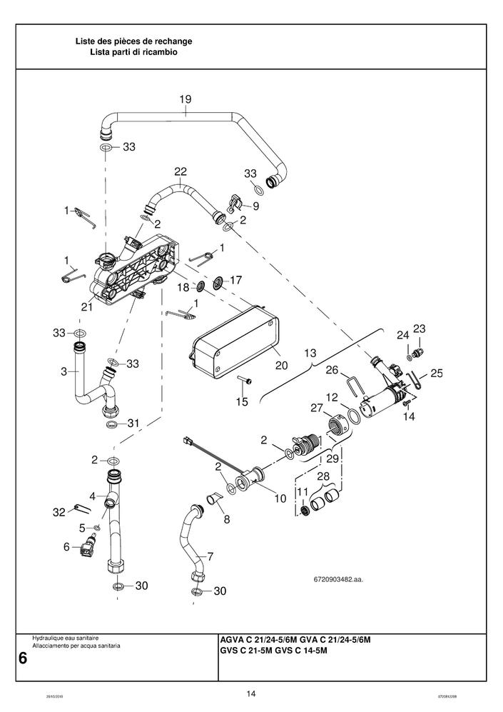 Pièces détachées Chaudière Elm Leblanc / Bosch GVAC21 5MN Pièces Express — free download