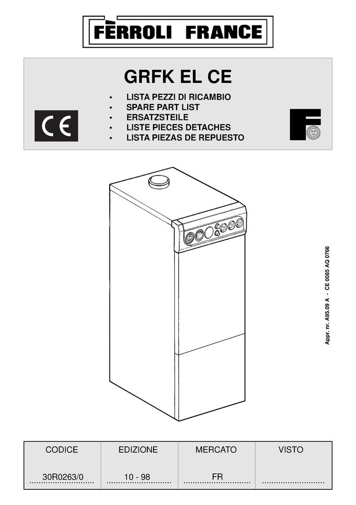 thermocouple ref 39801170 pour chaudière GR GRK ferroli 