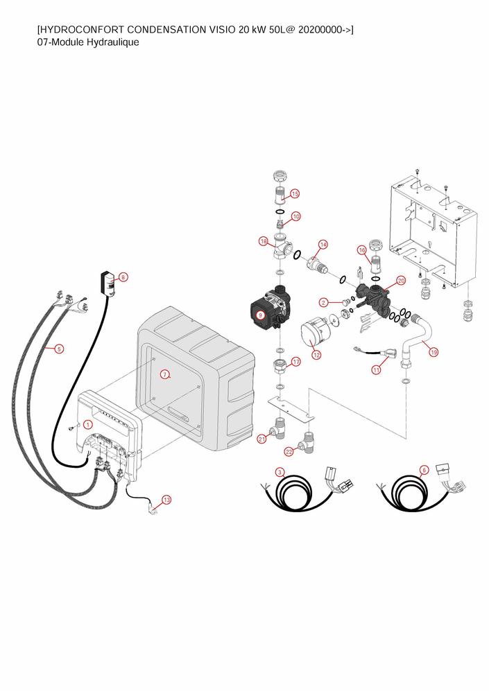 Notice Frisquet Hydroconfort Condensation Visio 20kw 50l