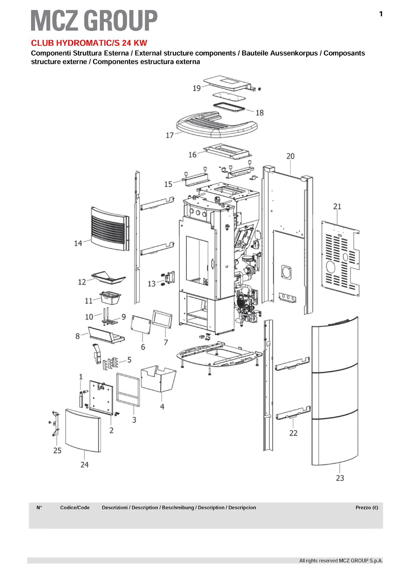 41801601400 JOINT COUVERCLE RÉSERVOIR PELLET