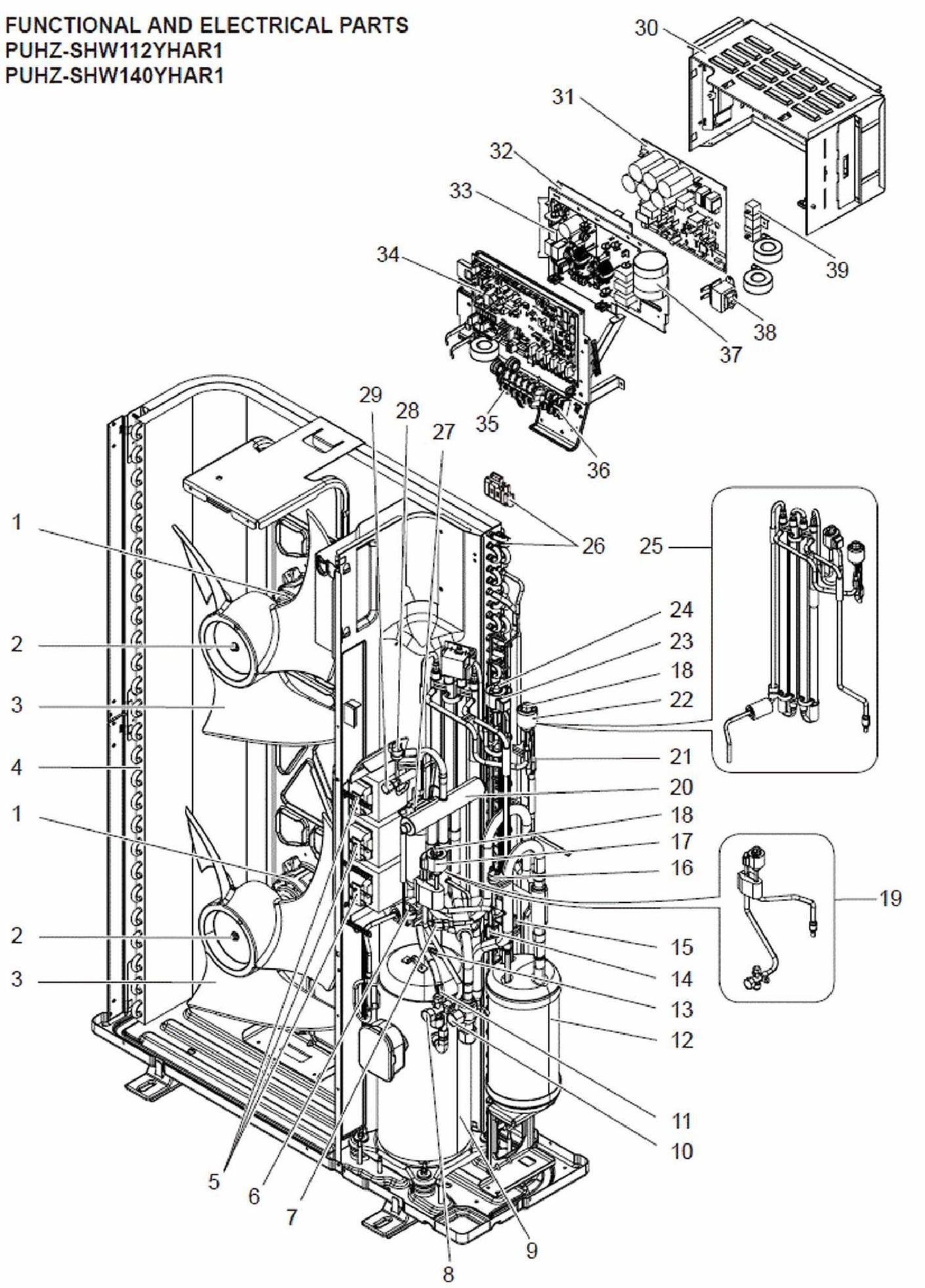 compresseur pièce détachée MITSUBISHI ELECTRIC mxz