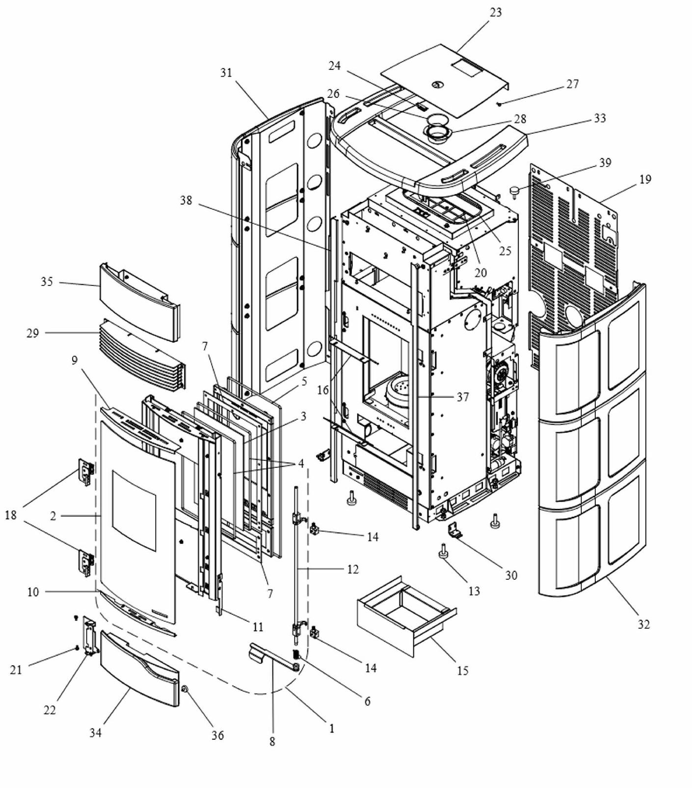 Pièces détachées Poêle Palazzetti ANNA 12 PRO3 V2 Pièces Express — free download