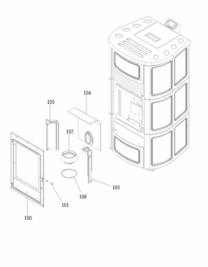 Pièces détachées Poêle Palazzetti ELETTRA V1 Pièces Express — free download