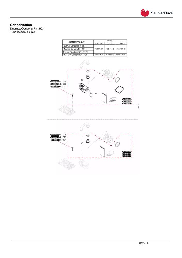 Couvercle Neuf Hermann Saunier Duval - Pièce Détachée Code 0020278682 - EAN 3532041760423