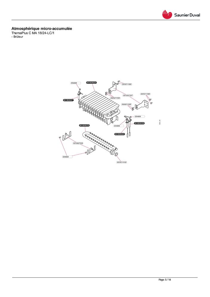 Sonde CTN 19 mm Saunier Duval 0020200599 - Pièces Express