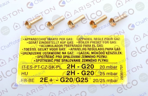 Injecteur de veilleuse gaz naturel Ariston 290726