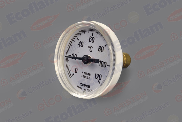 Thermometre 20-100°c d40 sonde d9x20 Ariston 65001915