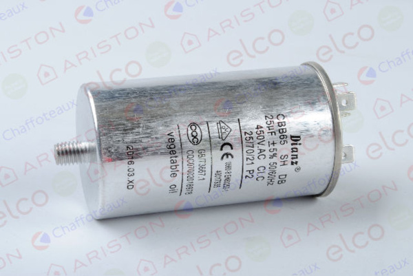 Condensateur compresseur 25UF Ariston 65152732