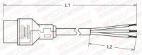 Cable d'alimentation pour bobine Suntec 1m Suntec ENC100