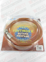 Flexible butane propane TOUTINOX long 1.00m à vie Euroflex BI100KX41