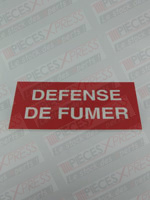 Etiquette Defense de Fumer Coditherm CZ43