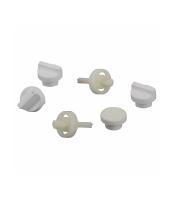 Ensemble boutons + axes blanc Unical 04482E
