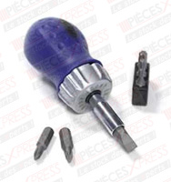 Tournevis boule porte-embouts torx à cliquet + 3 embouts TORX Expert E160803