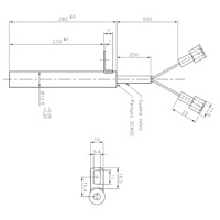 Bougie à bride 280mm 470w Ø12,5mm Generic 14701035