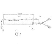 Bougie à bride 280mm 470w Ø12,5mm Generic 14701037