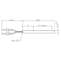 Bougie sans raccord Ø12,5mm 400w 185mm Generic 14701038