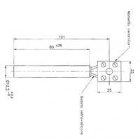 Bougie sans raccord Ø12,5mm 250w 80mm Generic 14701040