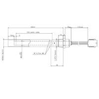 Kit Bougie pour poêles à pellets avec tube canalisation 200mm SE Generic 14701044