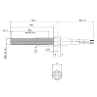 Bougie céramique avec raccord fileté 3/8" hermétique Generic 14701050