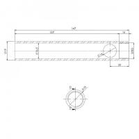 Tuyau convoyeur avec filetage 3/8" 147mm Ø19mm Generic 14701072