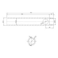 Tuyau convoyeur avec filteage 3/8" 162mm Ø19mm Generic 14701074