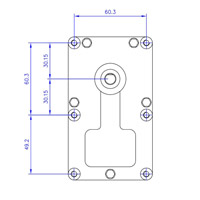 Motoréducteur T3 2RPM toles 25mm Ø9,5mm Generic 14702003