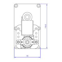 Motoréducteur T3 2RPM tôles 25mm Ø8,5mm Generic 14702004