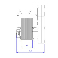 Motoréducteur T14 5RPM tôles 32mm Ø8,5mm Generic 14702006