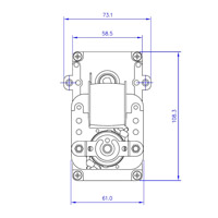 Motoréducteur T14 5RPM tôles 32mm Ø8,5mm Generic 14702006