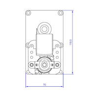 Motoréducteur T3 2RPM toles 32mm Ø9,5mm Generic 14702014