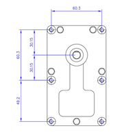 Motoréducteur T3 1,5RPM tôles 25mm Ø8,5mm Generic 14702015