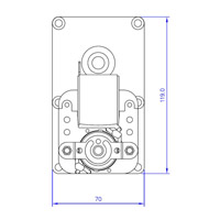 Motoréducteur T3 3RPM toles 32mm Ø8,5mm Generic 14702016