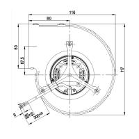Ventilateur centrifuge EBM D2E120 AA01-04 85w Generic 14706011