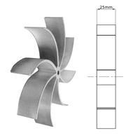 Roue à ailettes de 25 mm pour extracteur Fandis 14706019 Generic