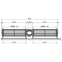 Ventilateur tangentiel 2x(240x40) Generic 14706025