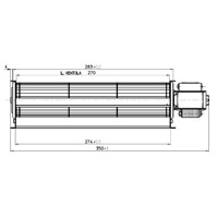 Ventilateur tangentiel 270x40mm DX-SX Fergas Generic 14706032