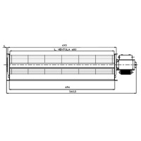Ventilateur tangentiel 480x40mm DX-SX Fergas Generic 14706043