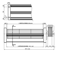 Ventilateur tangentiel pour poêles à pellets TGA 80/1-300/35 EMMEVI - FERG Generic 14706045