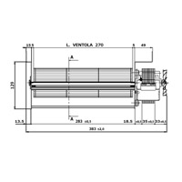 Moteur tangentiel TGA80/1 270/35 Generic 14706048