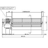 Moteur tangentiel TGA80/1 270/35 SX Generic 14706052